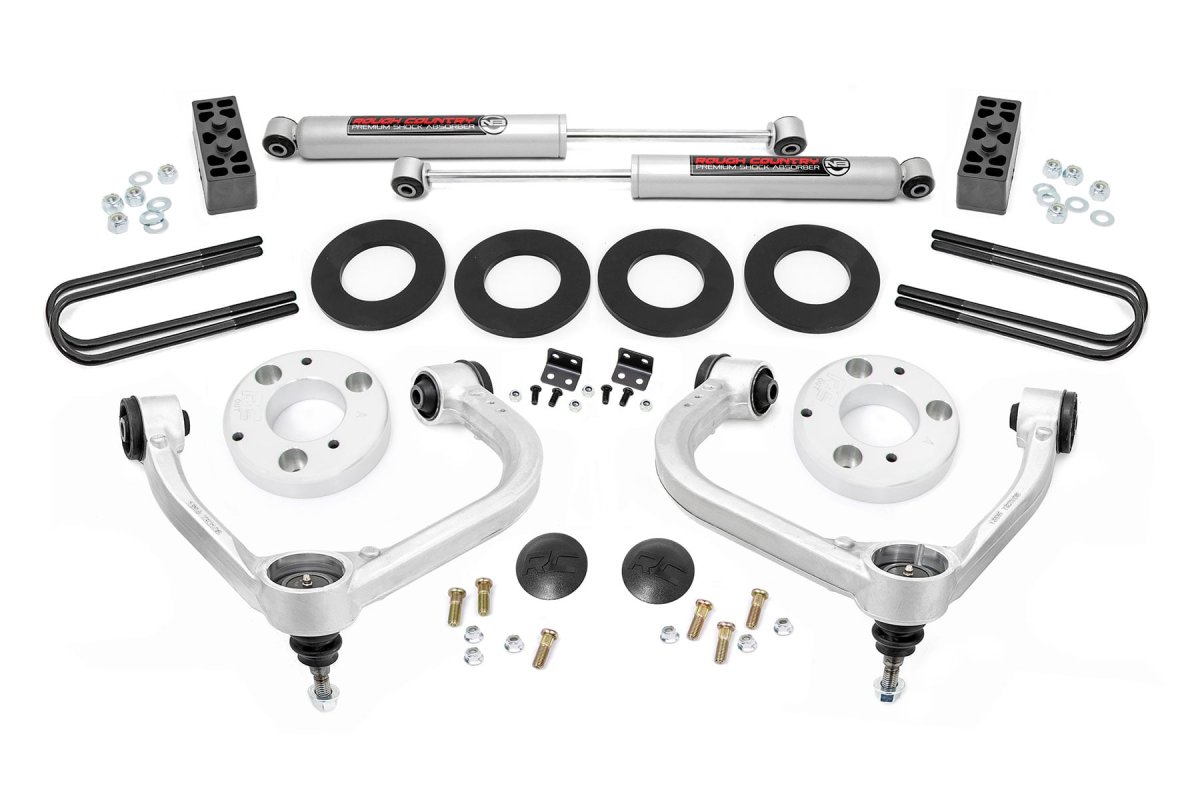 Ford F-150 Suspension Lift Kit - Rough Country - 3 Inch Lift Kit, Forged UCA - '21-'26